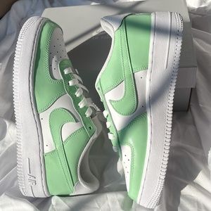 Nike Air Force 1 Spruce Aura Green Custom